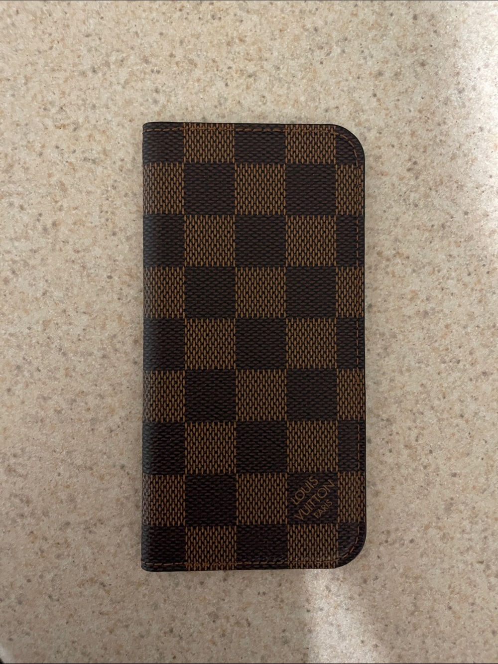 Brown Checkered Flip Phone Case for Cell Phones